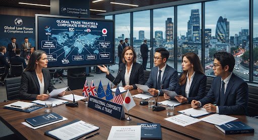 International corporate legal setup and trade treaties